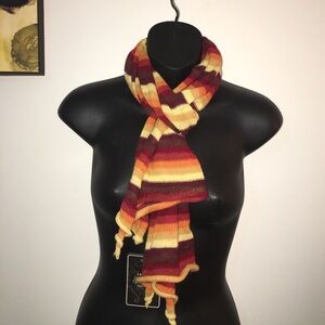 Autumn Light weight striped scarf gorgeous